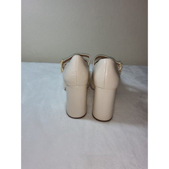 Circus NY By Sam Edelman Chunky Block Heel Platform Cream White SZ 10 M Cosplay - Picture 8 of 12